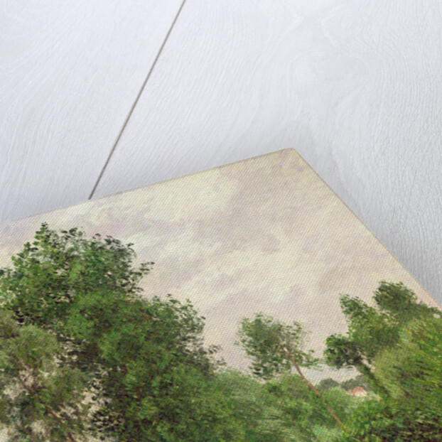 Paysage, temps gris a Eragny, 1899 by Camille Pissarro