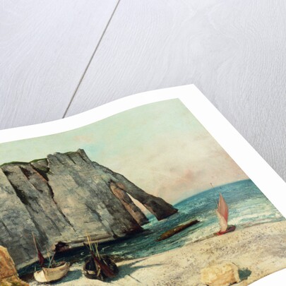 The Cliffs of Etretat, the Port of Avale, 1869 by Gustave Courbet