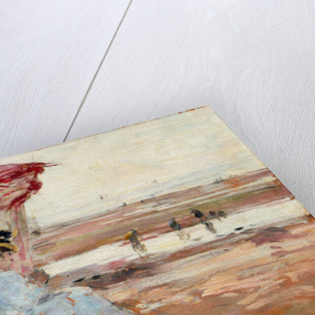 Woman Under Beach Umbrella, 1895 by Eugene Louis Boudin