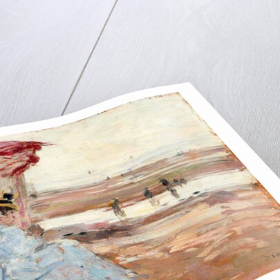 Woman Under Beach Umbrella, 1895 by Eugene Louis Boudin