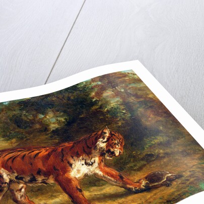 Tiger with Tortoise, 1862 by Ferdinand Victor Eugene Delacroix