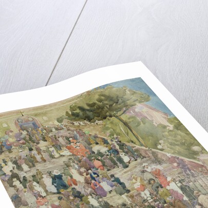 Steps of Santa Maria Aracoeli, Rome, c.1898-99 by Maurice Brazil Prendergast