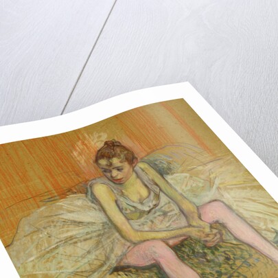 Dancer with Pink Stockings, 1890 by Henri de Toulouse-Lautrec