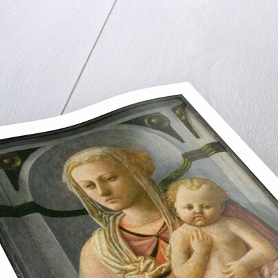 Madonna and Child, detail, c.1435 by Fra Filippo Lippi
