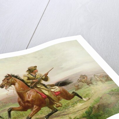 Buffalo Bill Fighting the Indians by Louis Maurer