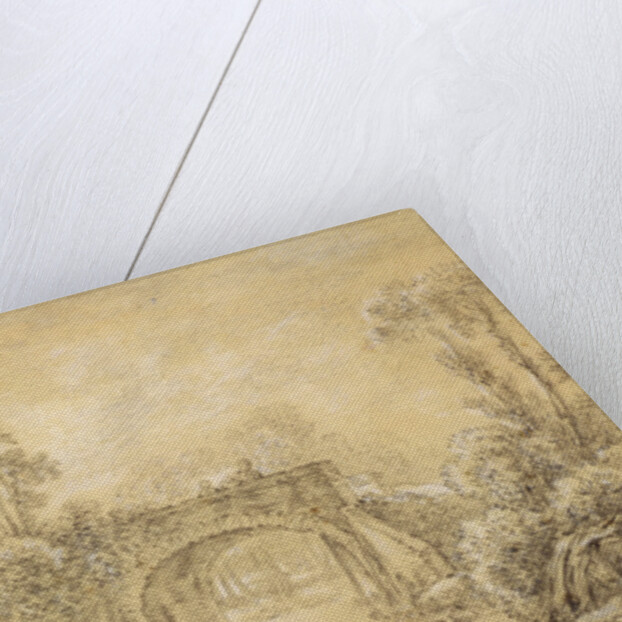 Landscape with a Rustic Bridge, c.1740 by Francois Boucher