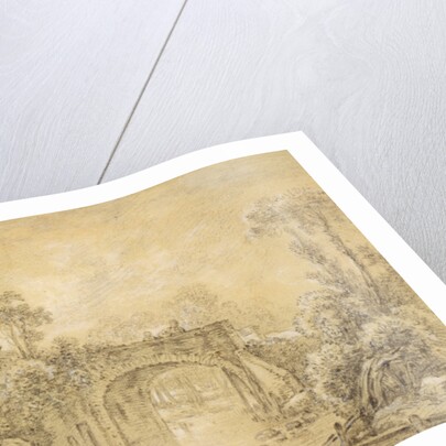 Landscape with a Rustic Bridge, c.1740 by Francois Boucher