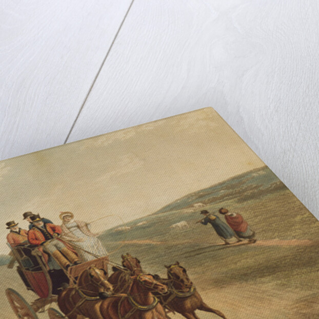 Mail Coach, 1819 by Frederick Christian Lewis