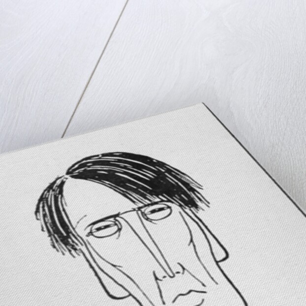 Caricature of W.B. Yeats, 1898 by William Thomas Horton