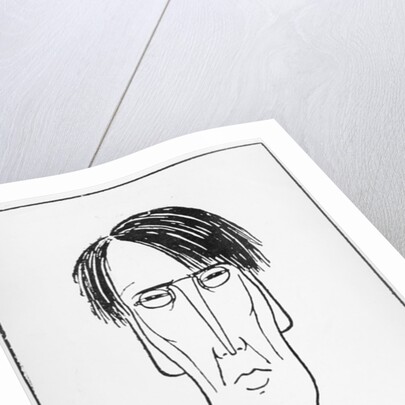 Caricature of W.B. Yeats, 1898 by William Thomas Horton