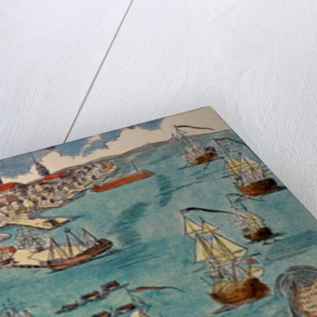 A View of Part of the Town of Boston in New England and British Ships of War Landing Their Troops, 1768 by Paul Revere