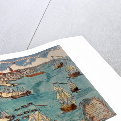 A View of Part of the Town of Boston in New England and British Ships of War Landing Their Troops, 1768 by Paul Revere