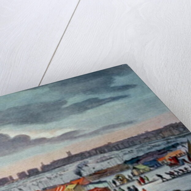 Frost Fair on the River Thames near the Temple Stairs in 1683-84 by Thomas Wyke