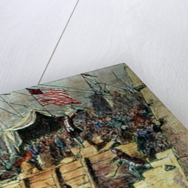 The Boston Tea Party, 16th December 1773 by French School