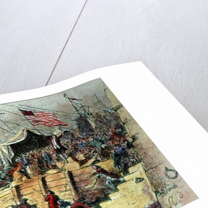 The Boston Tea Party, 16th December 1773 by French School