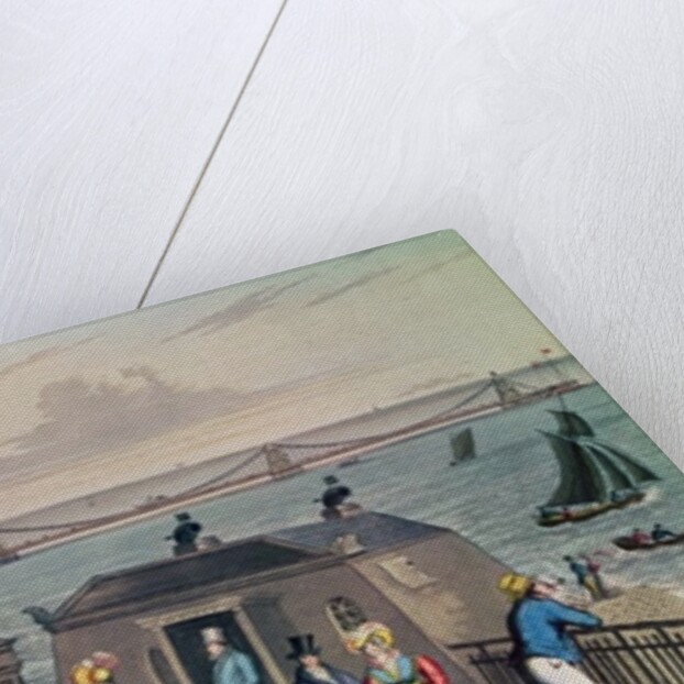 The Chain Pier on the front at Brighton, designed and erected by Captain S. Brown R.N. in 1823, engraved and published by the artist by Ian Bruce