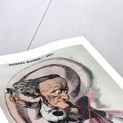 Richard Wagner splitting the ear drum of the world by Andre Gill