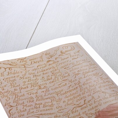 The Marriage of Heaven and Hell; The Voice of the Devil, c.1790 by William Blake