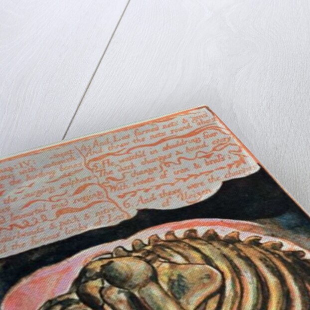 Book of Urizen; the creation of Urizen in material form by Los, 1794 by William Blake