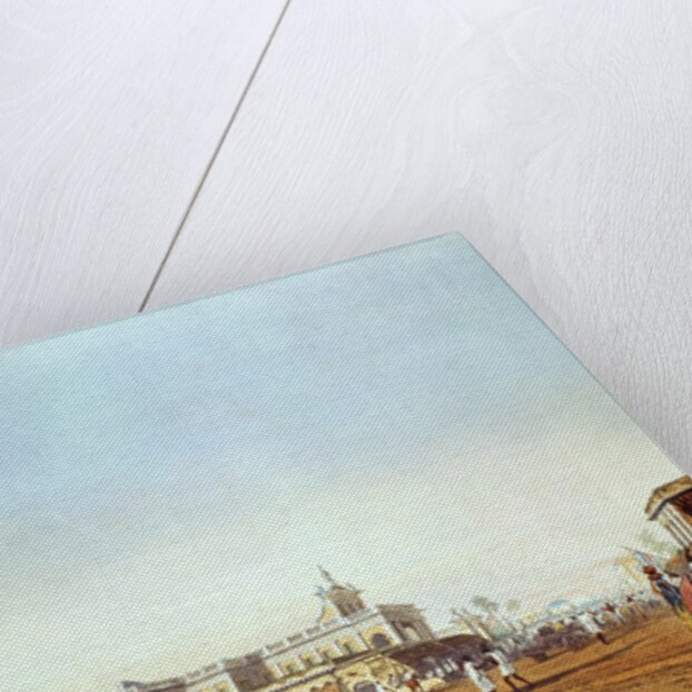 Lall Bazaar and the Portuguese Chapel, Calcutta by James Baillie Fraser