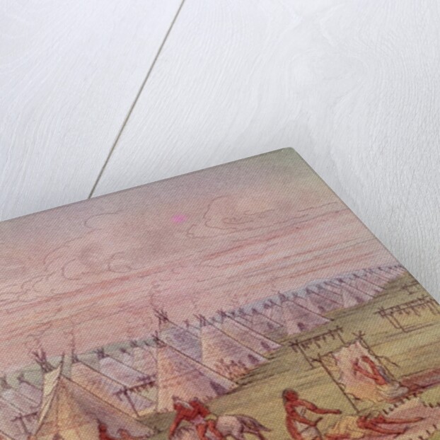 Comanchee Village by George Catlin