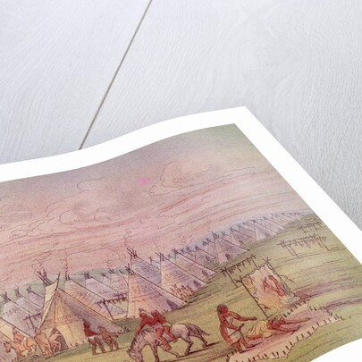 Comanchee Village by George Catlin