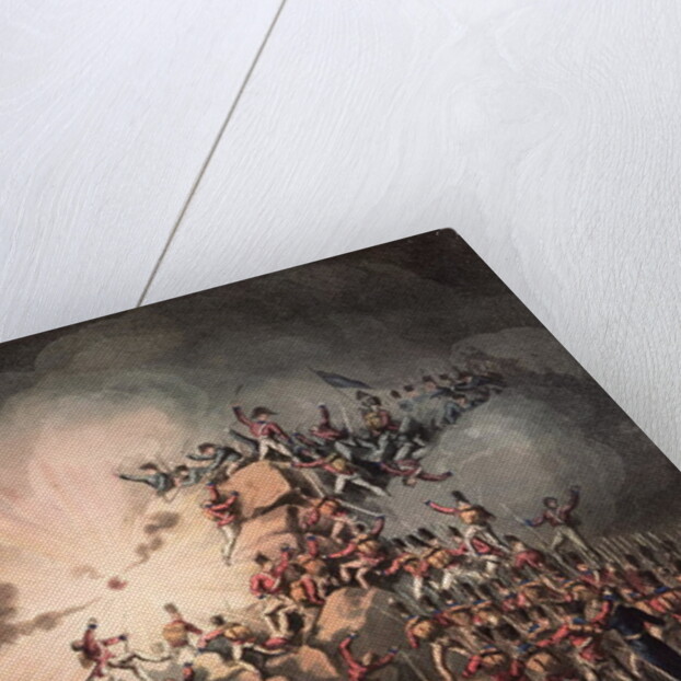 Storming of Ciudad Rodrigo, 19th January, 1813 aquatinted by Thomas Sutherland by William Heath