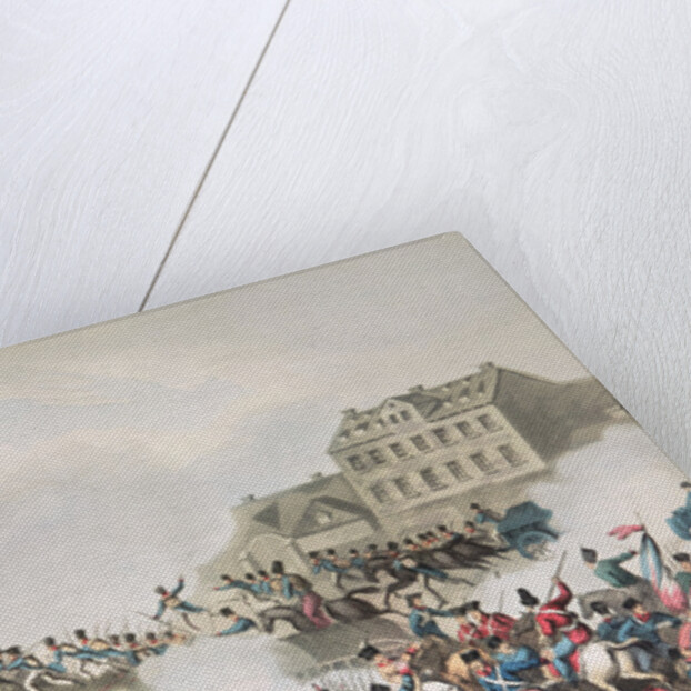 Battle of Leipsic, 19th October, 1813: etched by I. Clarke, aquatinted by M. Dubourg by William Heath