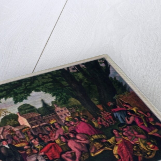 William Penn's Treaty with the Indians when he founded the Province of Pennsylvania, 1661 by Nathaniel Currier