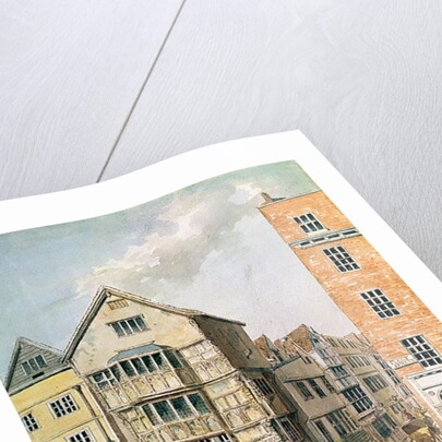 Corner of Fleet Street and Chancery Lane by William Alexander