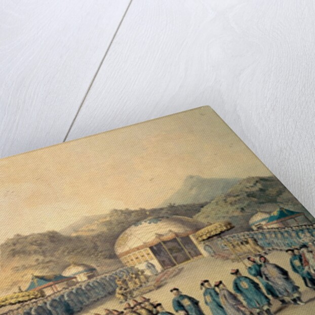 The Approach of the Emperor of China to his tent in Tartary to receive the British Ambassador, George, 1st Earl Macartney, 1793 by William (after) Alexander