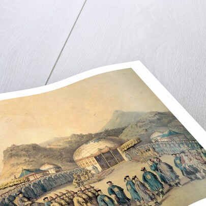 The Approach of the Emperor of China to his tent in Tartary to receive the British Ambassador, George, 1st Earl Macartney, 1793 by William (after) Alexander