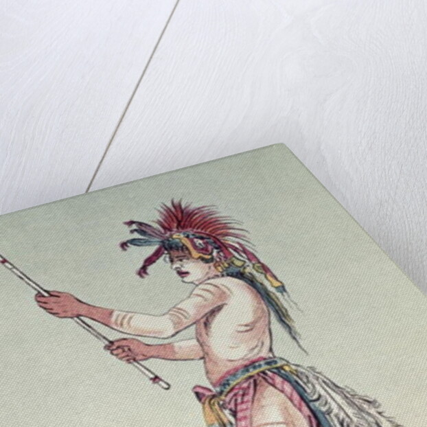 Sioux ball player We-Chush-Ta-Doo-Ta, 'The Red Man' by George (after) Catlin