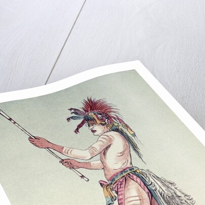 Sioux ball player We-Chush-Ta-Doo-Ta, 'The Red Man' by George (after) Catlin