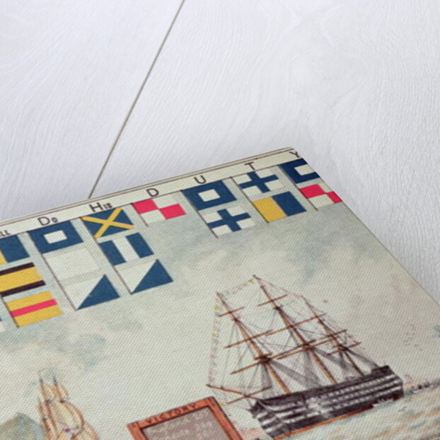 Nelson's signal at Trafalgar in 1805 by Walter William May