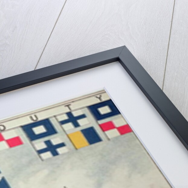 Nelson's signal at Trafalgar in 1805 by Walter William May