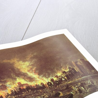 The Great Fire of London, 1666 by Lieve Verschuier
