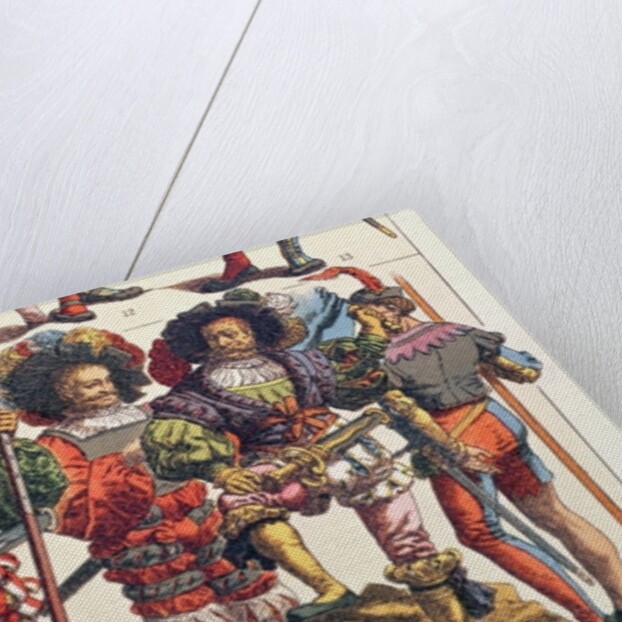 15th century male costume by Friedrich Hottenroth