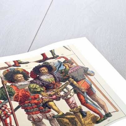 15th century male costume by Friedrich Hottenroth