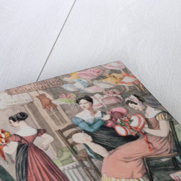 At the Milliners, printed by Charles Joseph Hullmandel by John James Chalon