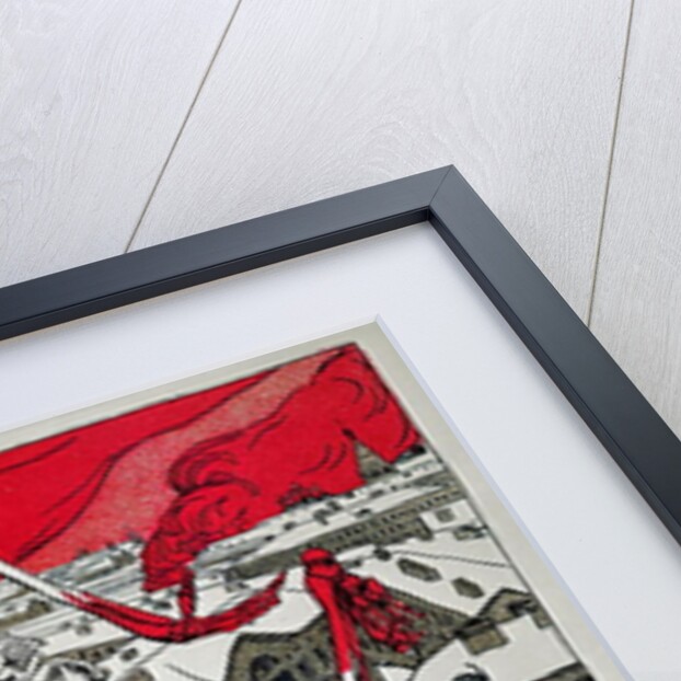 Poster issued by the revolutionaries in St. Petersburg, 1905 by Boris Mikhailovich Kustodiev