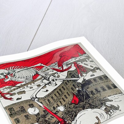 Poster issued by the revolutionaries in St. Petersburg, 1905 by Boris Mikhailovich Kustodiev