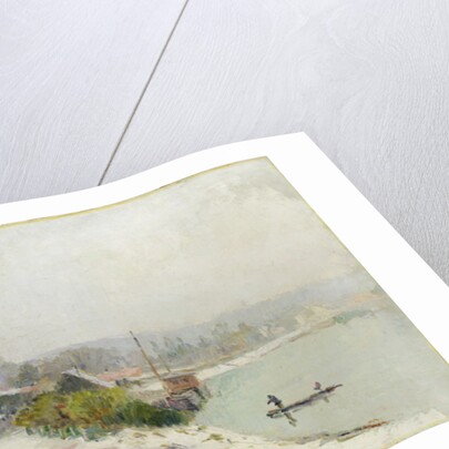 Le Seine au Bas-Meudon, Temps de neige, 1900 by Albert-Charles Lebourg