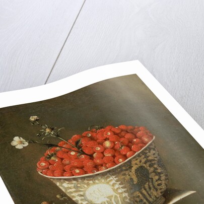 Still Life with Wild Strawberries in a Chinese Bowl by Adrian Coorte