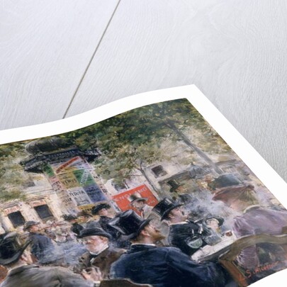 Cafe Scene in Paris, 1884 by Louis Anet Sabatier