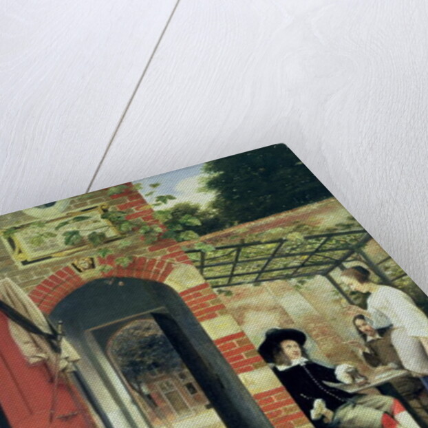 The Courtyard of a House in Delft, 1658 by Pieter de Hooch