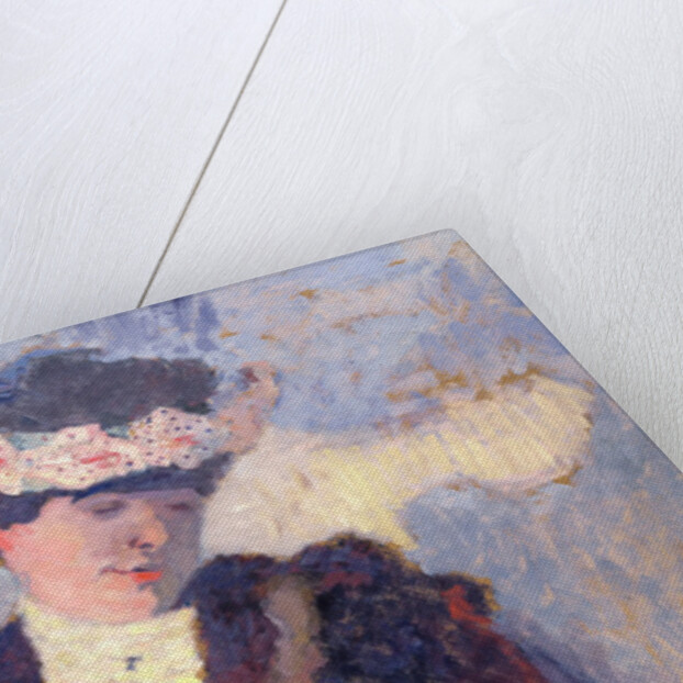 Madame Hessel wearing a hat decorated with flowers, c.1905 by Edouard Vuillard