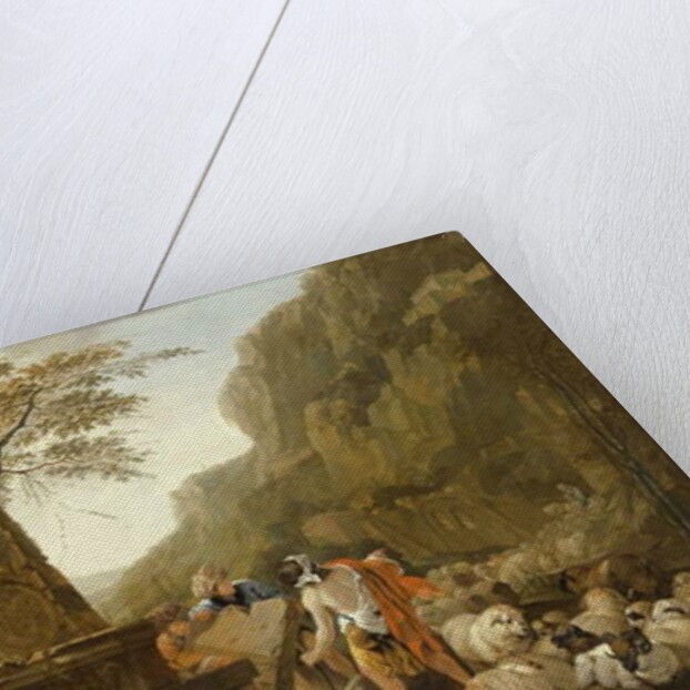 The Meeting of Jacob and Rachel at the Well by Johann Heinrich Roos