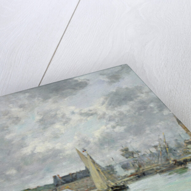 Trouville Harbour, 1880 by Eugene Louis Boudin
