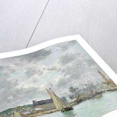 Trouville Harbour, 1880 by Eugene Louis Boudin